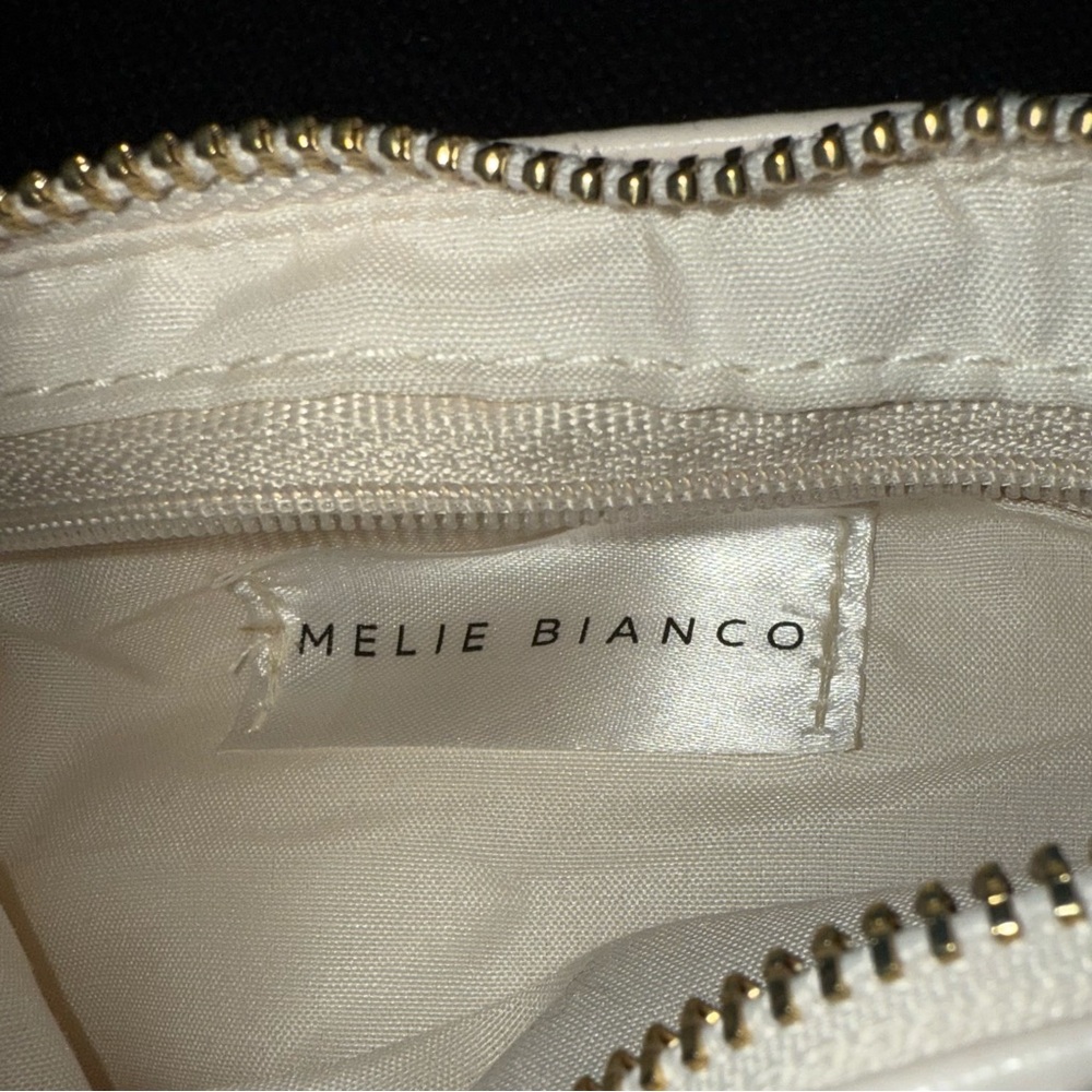 Melie Bianco Alexandra Top Handle Bag Cream Vegan Leather Handbag Retail $53 - Picture 3 of 6